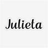 Pegatina «nombre julieta» de 99Posters | Redbubble