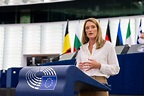 Roberta Metsola presidente del Parlamento UE nel giorno del compleanno