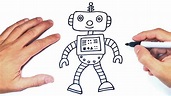 Cómo dibujar un Robot Paso a Paso | Dibujo de Robot - YouTube