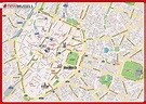 Mapa de Bruselas turismo: atracciones y monumentos de Bruselas
