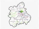 Map - Six Towns Of Stoke On Trent, HD Png Download - kindpng