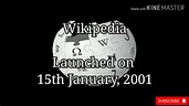 Wikipedia | Launched on 15th January, 2001 | Online encyclopedia ...