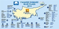 Beaches Cyprus Map