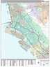 Oakland California Wall Map (Premium Style) by MarketMAPS - MapSales