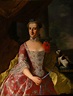 Giuseppe Bonito, Portrait of Maria Antonia di Borbone with dog, oil on ...