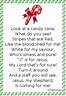 A beautiful cane about Jesus, using the candy cane | Christmas poems ...