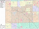 Southfield Michigan Wall Map (Premium Style) by MarketMAPS - MapSales