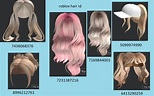 These are hair ids you can equip them in games that you can design a ...