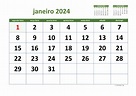 Calendário Janeiro 2024 | WikiDates.org