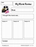 Movie Review Template For Kids - Gambaran