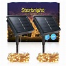Starbright Solar LED String Lights - 2 Strings Warm White 150-Bulb ...