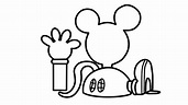 Cómo Dibujar y Colorear Casa de Mickey Mouse - Dibujos Para Niños-Learn ...