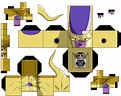 Golden Frieza Paper Toy | Free Printable Papercraft Templates