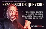 374 años de la muerte de Francisco de Quevedo: 20 de sus frases memorables