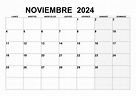 Plantilla Calendario Noviembre 2023 Para Imprimir Gambaran - Bank2home.com