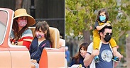 Jonathan Scott, Zooey Deschanel Enjoy Disneyland With Her Kids