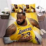 Los Angeles Lakers Lebron James Dribbling Bed Sheet Duvet Cover Bedding ...