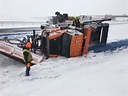 Snow Plow Flipped Over In Crash On Highway 52 | Northfield, MN Patch
