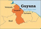 Guyana Capital is Georgetown., The exact location of Geor...
