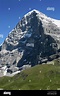 La cara norte del Eiger (Eiger Nordwand) de Kleine Scheidegg, en el ...