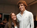 ALL SPORTS PLAYERS: David Luiz Girlfriend Sara Madeira 2014