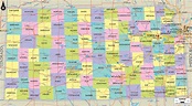 Kansas Counties Map With Cities | Images and Photos finder