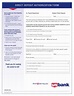 Free U.S. Bank Direct Deposit Authorization Form - PDF – eForms