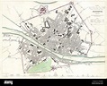 1835, S.D.U.K. Mapa de la ciudad o Plan de Florencia o Firenze, Italia ...