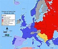 Mapa da Europa na Guerra Fria (1980) - TudoGeo