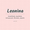 Significado do nome Leonina