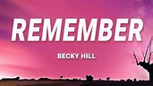 Becky Hill - Remember (Lyrics) ft. David Guetta - YouTube
