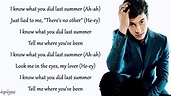 I Know What You Did Last Summer - Shawn Mendes, Camila Cabello (Lyrics ...