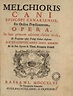 Melchor Cano – The School of Salamanca