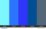 Electric blue colors palette - ColorsWall