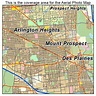 Aerial Photography Map of Mount Prospect, IL Illinois