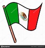 Dibujos: la bandera | Bandera de México icono de dibujos animados ...