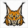 Lynx mascot logo. Head of lynx isolated on white vector illustration ...