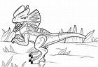 jurassic world dilophosaurus coloring page | Dinosaur coloring pages ...