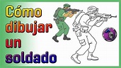 💥Cómo dibujar UN SOLDADO 💥How to draw A SOLDIER ️😀 - YouTube