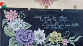 School blackboard decoration & beautiful thought ideas/Blackboard ...