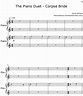 The Piano Duet - Corpse Bride - Sheet music for Piano
