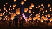 1,000 lanterns brighten the sky for the Yi Peng Festival in Thailand ...