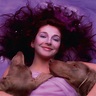 Kate Bush, Hounds of Love album cover photoshoot, 1985. Photograph by ...