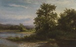 Lot - JOHN WILLIAM CASILEAR, American (1811–1893), Landscape, 1843, oil ...