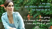 "Me Voy" Julieta Venegas (letra en español & English lyrics) - YouTube