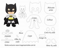 Molde Personagem - Batman - Molde para Feltro - EVA e Artesanato