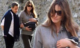 Carla Bruni and Nicolas Sarkozy show off baby daughter Guilia to the ...