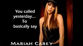 Mariah Carey - Breakdown (Lyrics) - YouTube