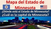 Mapa de Minnesota Estados Unidos. Capital de Minnesota Donde esta ...