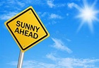 Sunny Ahead stock photo. Image of blue, success, crossroad - 46468592